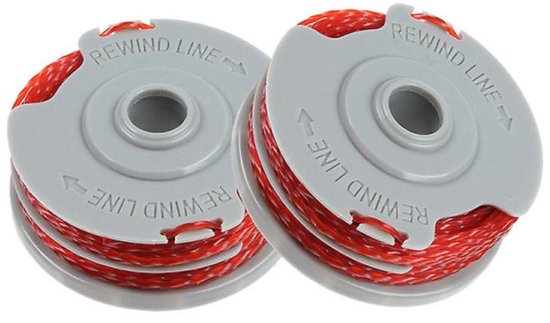 Maaidraad - 2 Stuks - trimmerdraad - Reserve draden - draadspoelen - voor FLYMO - Vervangende lijn 36 voet - diameter 2.51 inch - voor Vervangt spoelen uit de FLYMO FLY021/FLY0060 - serie met doppen en veren van Merkloos	
