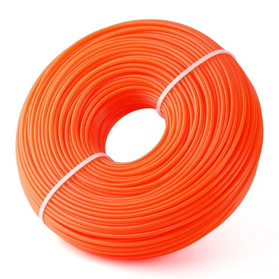 Maaidraad - 30m ronde trimmerdraad - rond oranje 2,4 mm x 30m - Trimmerdraad - Maaidraad - Maaieraccessoires (30m - oranje) van Merkloos	