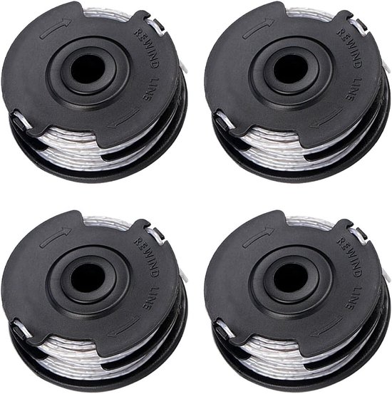 Maaidraad - 4 Stuks - trimmerdraad - Reserve draden - draadspoelen - voor Vervangende spoel voor Bosch Art 30-36 LI grasmaaier - 20ft - vervangende spoel voor Bosch Art 24, Art 27, Art 30 grasmaaiers van Merkloos	