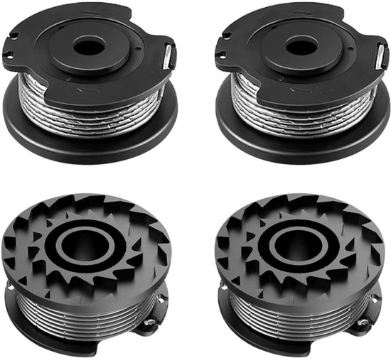 Maaidraad Set - 4 Stuks Draadspoelen Geschikt Voor Bosch Trimmer Grastrimmer F016800351- Draadspoel voor Grastrimmer - Lengte: 6m, Ø 1,60mm - Snijdraadspoel - Trimmerdraad - Spool & Lijn Vervanging geschikt voor BOSCH grasmaaiers - Strimmer Bijlagen van Viking Choice