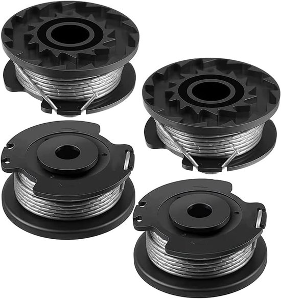 Maaidraad Set Geschikt - Snijdraadspoel - 4 Stuks - Ø 1,6 MM - Draadspoel voor Grastrimmer - 5 Meter - Trimmerdraad - Maaiaccessoires - Strimmer Bijlagen Onderdeelnummer F016800569 - Spool & Lijn Vervanging geschikt voor Bosch van Merkloos	
