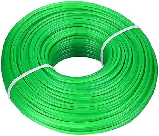 Maaidraad trimmerdraad 2,0 mm x 100 m rond grastrimmer bosmaaier draden van Merkloos	