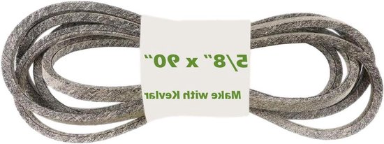 Maaier Dek Riem - Grasmaaier Riem - Maaien van gras - Kevlar versterkt - 5/8 x 90 inch - Zwart