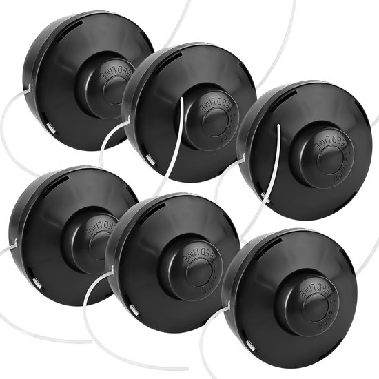 Maaikop - 6 stuks - dubbele draadkop - Voor Nemaxx benzine bosmaaiers - 10x1,25mm - trimmen en maaien - onkruid wieden - tuinaccessoires - Accessoires voor grasmaaiers van Merkloos	