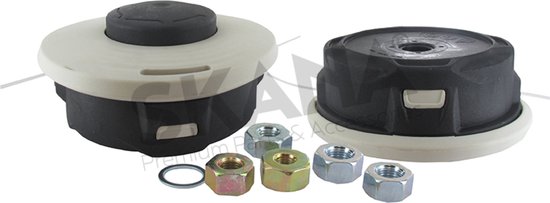 Maaikop met twee maaidraden Ø 125 mm met 5 adapters voor STIHL van Nelson Garden