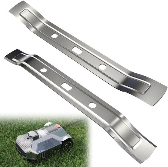 Maaimessen voor robotmaaier, set van 2, 20 cm, reservemessen - Geschikt voor iMOW RMI 422 en RMI 522. van Merkloos	