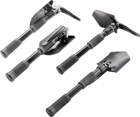 MacGyver Pikhouweelset en schep - Opvouwbaar Pioniersschep - Zaag - Veldschep inklapbaar - IJzer van Merkloos	