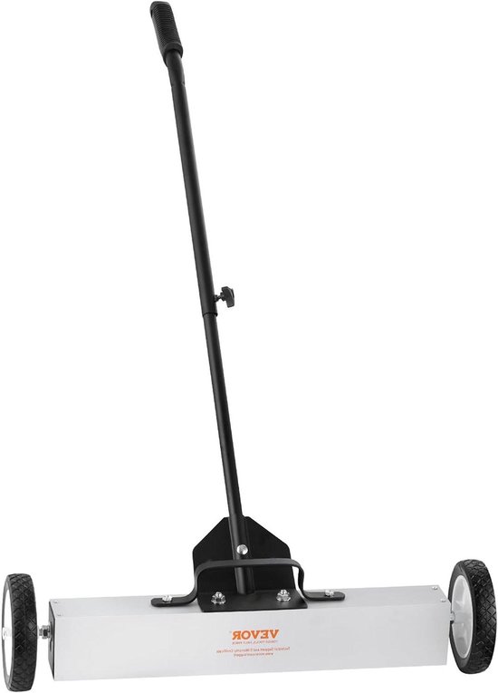 Magnetische Veegmachine - Magneet Vloer Veegmachine - Werkplaats Opruimen - Extra Brede Magneet - 77-113 cm - Zilver