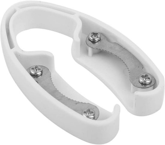 Magnetische wijnfoliesnijders, roestvrijstalen foliesnijder met dubbel mes voor wijnflessen, accessoires voor het openen van wijnflessen, eenvoudige wijnflesopener, blad wit