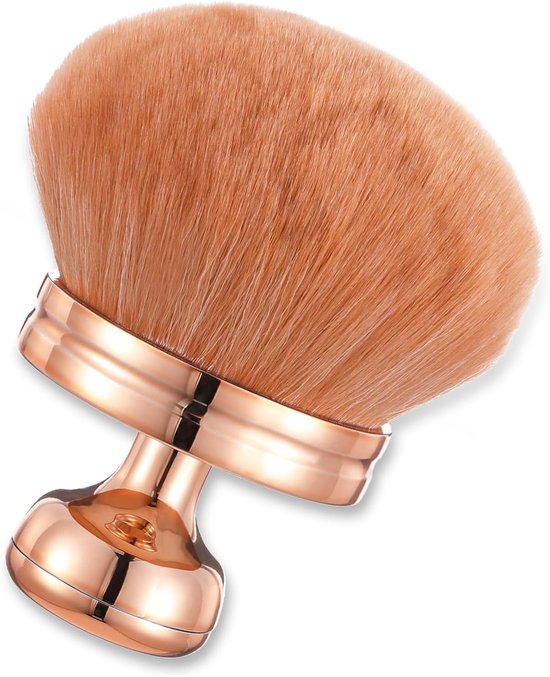 Make-upkwast, grote poederkwast, anti-snag foundation, applicator, paddenstoelkop, rougekwast, kabuki poeder, make-upkwast voor foundation, rouge-applicatie van Merkloos	