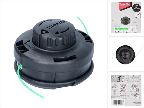 Makita 191d91-7 Draadkop 2x2 T+g M8x1.25lh van Makita