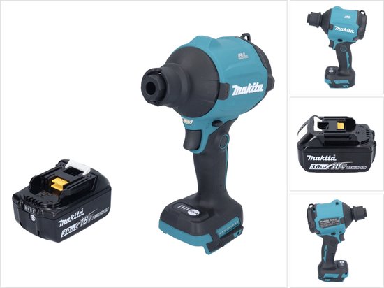 Makita DAS 180 F1 accu-blazer 18 V borstelloos + 1x accu 3,0 Ah - zonder oplader van Merkloos	