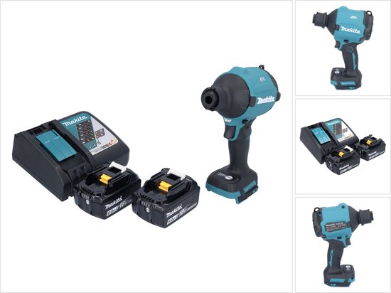 Makita DAS 180 RG accu-blazer 18 V borstelloos + 2x accu 6,0 Ah + oplader van Merkloos	