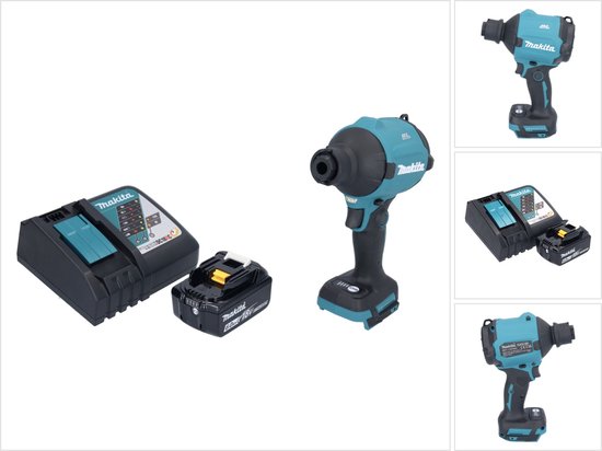 Makita DAS 180 RG1 accu-bladblazer 18 V borstelloos + 1x accu 6,0 Ah + oplader van Merkloos	