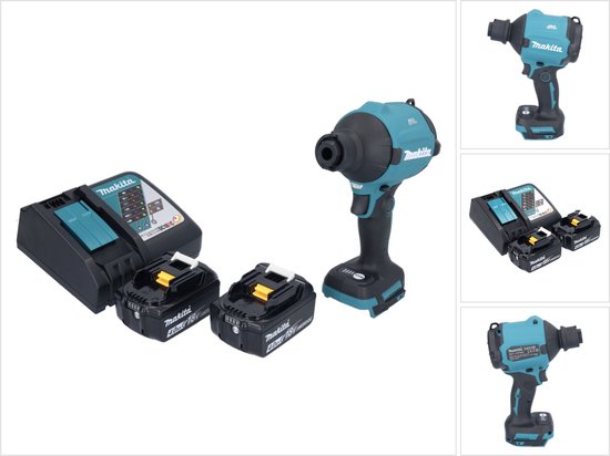 Makita DAS 180 RM accu-blazer 18 V borstelloos + 2x accu 4,0 Ah + oplader