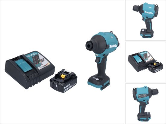 Makita DAS 180 RT1 accu-blazer 18 V borstelloos + 1x accu 5,0 Ah + oplader van Merkloos	