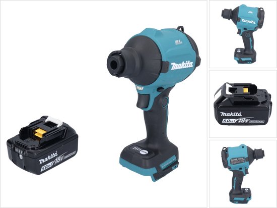 Makita DAS 180 T1 accu-blazer 18 V borstelloos + 1x accu 5,0 Ah - zonder oplader van Merkloos	