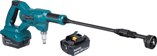 Makita DHW 180 F1 accudrukreiniger 18 V 24 bar + 1x oplaadbare accu 3.0 Ah - zonder oplader