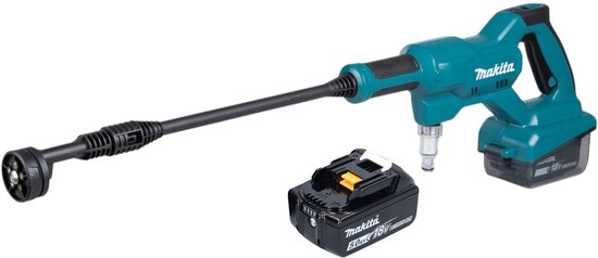 Makita DHW 180 T1 accudrukreiniger 18 V 24 bar + 1x oplaadbare accu 5.0 Ah - zonder oplader van Makita