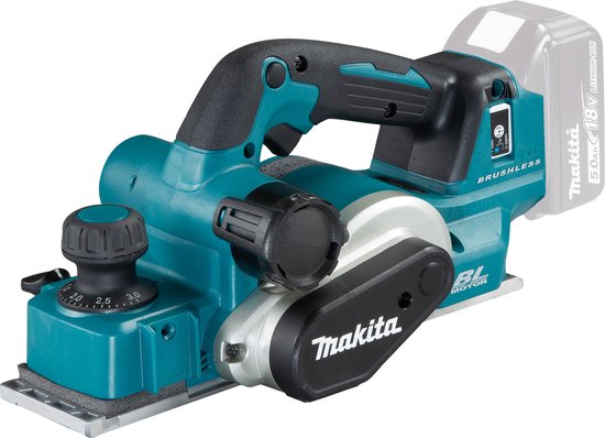 Makita DKP181Z draadloze schaafmachine met AWS radio-adapter 18 V (zonder batterij) van Makita