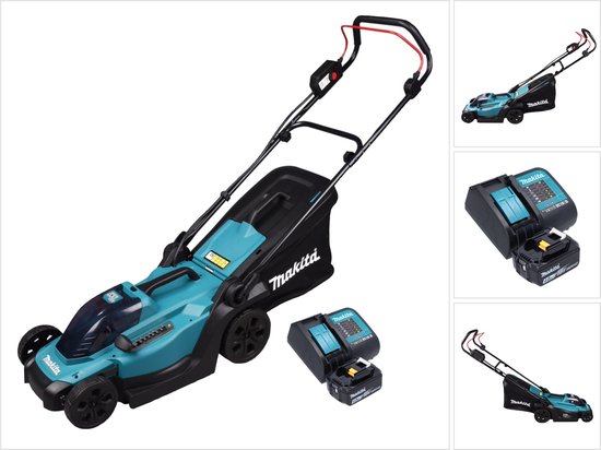 Makita DLM 330 SM accugrasmaaier 18 V 33 cm 30 l + 1x accu 4.0 Ah + lader van Makita
