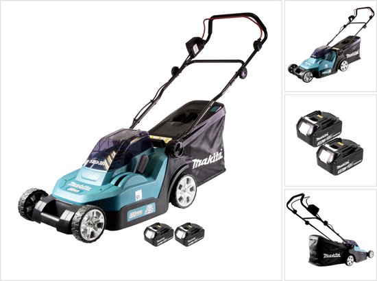Makita DLM 432 F2 accu-grasmaaier 36 V (2x 18 V) 43 cm + 2x accu 3,0 Ah - zonder oplader