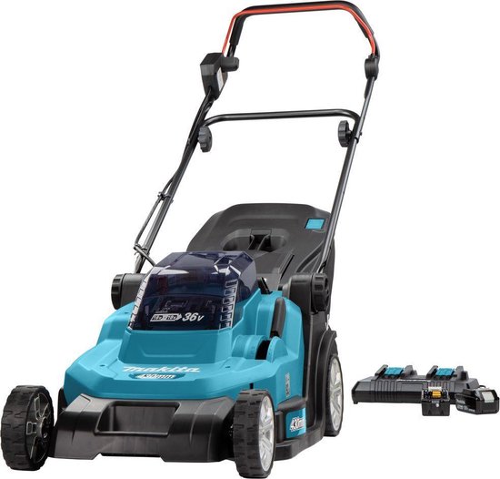 Makita - DLM432PT2 - 2x 18V - accu - grasmaaier - set - 2x 5.0 Ah - duolader van Makita