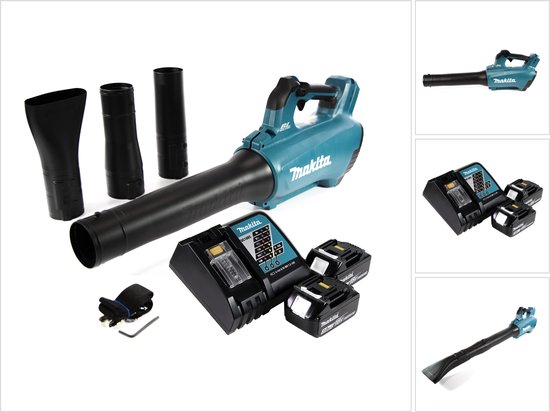 Makita DUB 184 RF accubladblazer 18 V borstelloos + 2x accu 3.0 Ah + lader van Makita