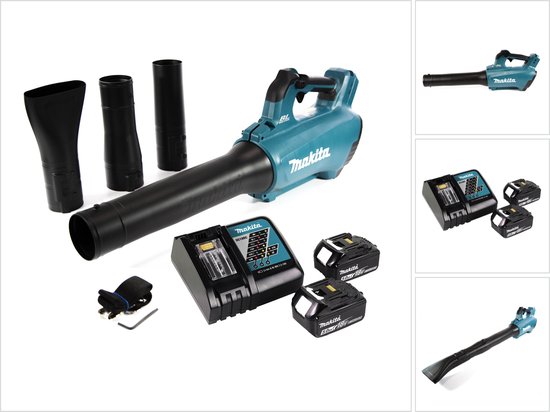 Makita DUB 184 RT accu-blazer 18 V borstelloos + 2x accu 5.0 Ah + lader van Makita