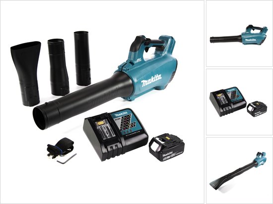 Makita DUB 184 RT1 accu-blazer 18 V borstelloos + 1x accu 5.0 Ah + lader van Makita