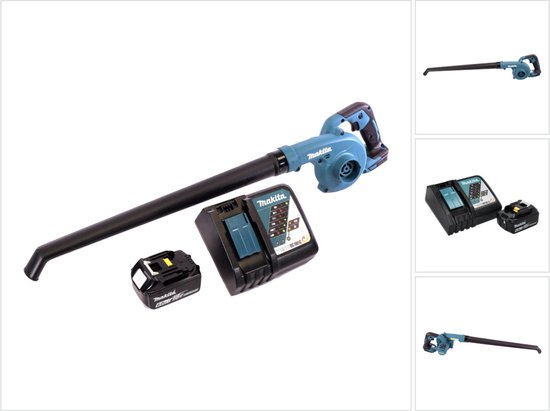 Makita DUB 186 RG1 accubladblazer Bladblazer 18 V + 1x oplaadbare accu 6.0 Ah + lader van Makita