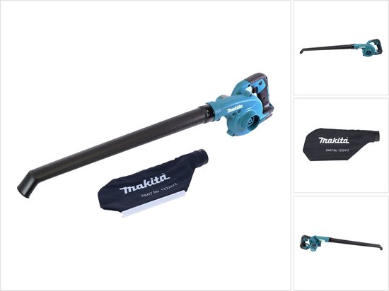 Makita DUB 186 Z accu bladblazer 18 V + opvangzak - zonder accu, zonder oplader van Merkloos	