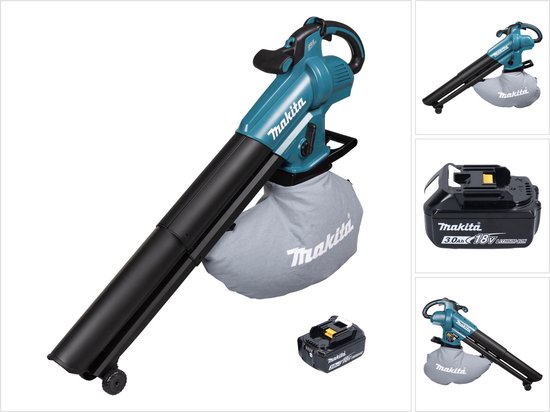 Makita DUB 187 F accu bladblazer en bladzuiger 18 V borstelloos + 1x oplaadbare accu 3.0 Ah - zonder lader van Makita