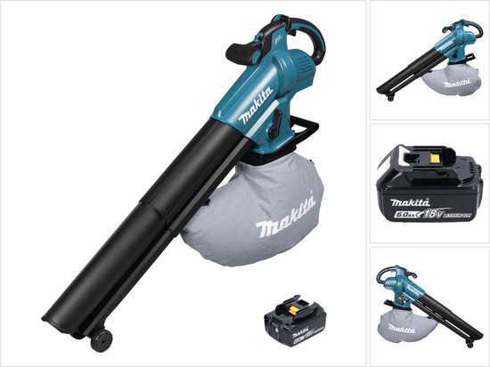 Makita DUB 187 G accu bladblazer en bladzuiger 18 V borstelloos + 1x oplaadbare accu 6.0 Ah - zonder lader van Makita
