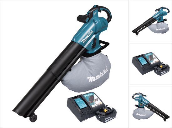 Makita DUB 187 RF accu bladblazer en stofzuiger 18 V borstelloos + 1x oplaadbare accu 3.0 Ah + lader van Makita
