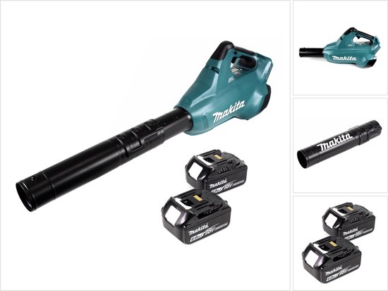 Makita DUB 362 2x18 volt accu bladblazer + 2x 6 Ah accu - zonder lader van Makita