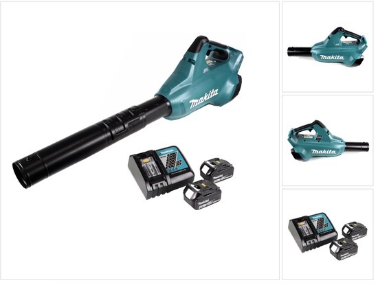 Makita DUB 362 RM accu bladblazer 2x18V + 2x accu 4.0Ah + lader