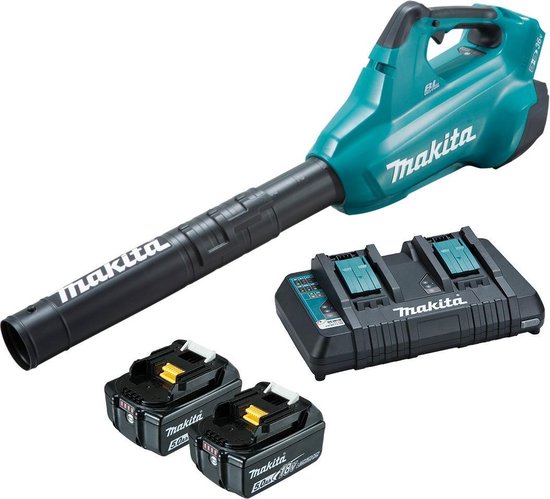 Makita - DUB362PT2 - 36V (2x 18V) Li-Ion accu bladblazer set (2x 5,0Ah accu) - 200km/h van Makita
