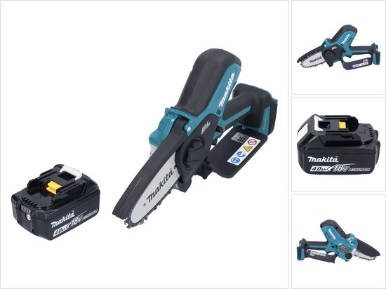 Makita DUC 101 M1 accu takkenschaar 18 V 10 cm borstelloos + 1x accu 4,0 Ah - zonder oplader van Merkloos	