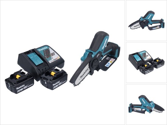 Makita DUC 101 RG accu takkenschaar 18 V 10 cm borstelloos + 2x accu 6,0 Ah + oplader