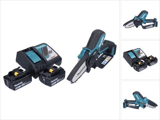 Makita DUC 101 RT accu takkenschaar 18 V 10 cm borstelloos + 2x accu 5,0 Ah + oplader