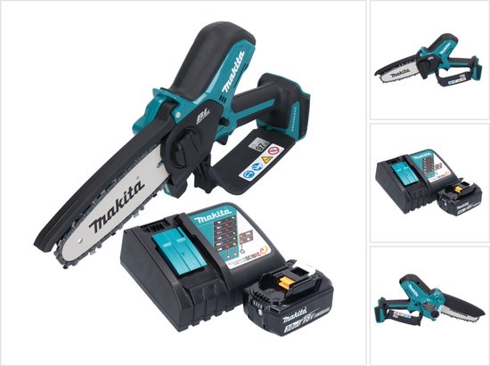 Makita DUC 150 RF accu kettingzaag 18 V 15 cm borstelloos + 1x accu 3,0 Ah + lader van Merkloos	