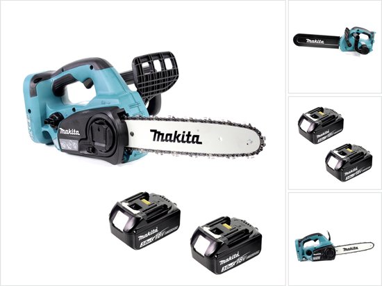 Makita DUC 302 F2 accu-kettingzaag 36V 30 cm + 2x oplaadbare batterijen 3.0Ah - zonder oplader