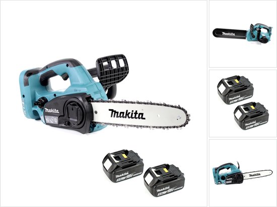 Makita DUC 302 T2 accukettingzaag 36 V 30 cm + 2x accu's 5,0 Ah - zonder oplader