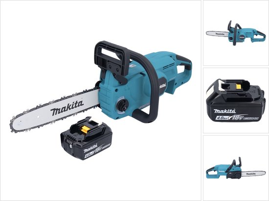 Makita DUC 307 M1X2 accu kettingzaag 18 V 30 cm 7,7 m/s borstelloos + 1x accu 4,0 Ah - zonder oplader