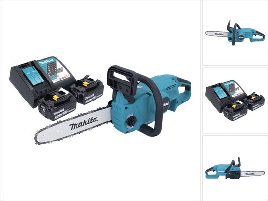 Makita DUC 307 RFX2 Accu-kettingzaag 18 V 30 cm 7,7 m/s Borstelloos + 2x accu 3.0 Ah + lader van Makita