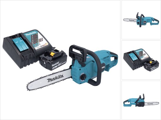 Makita DUC 307 RG1X2 Accu-kettingzaag 18 V 30 cm 7,7 m/s Borstelloos + 1x accu 6.0 Ah + lader van Makita