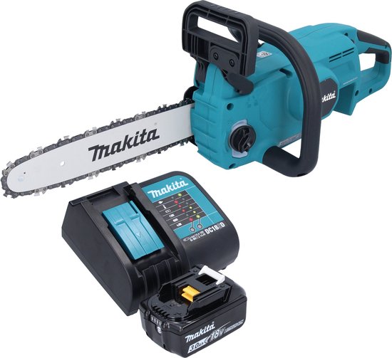 Makita DUC 307 SFX3 accu-kettingzaag 18 V 30 cm borstelloos + 1x accu 3.0 Ah + lader van Merkloos	