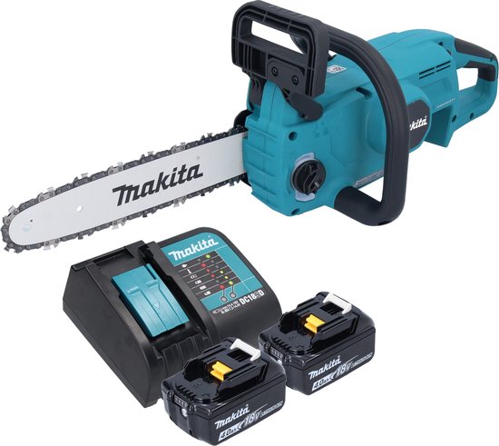 Makita DUC 307 SM2X3 Accu-kettingzaag 18 V 30 cm borstelloos + 2x accu 4.0 Ah + lader