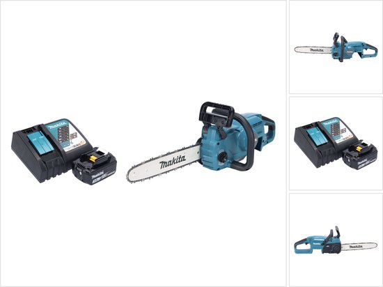 Makita DUC 357 RFX2 Accu-kettingzaag 18 V 35 cm 7,7 m/s Borstelloos + 1x accu 3.0 Ah + lader van Merkloos	
